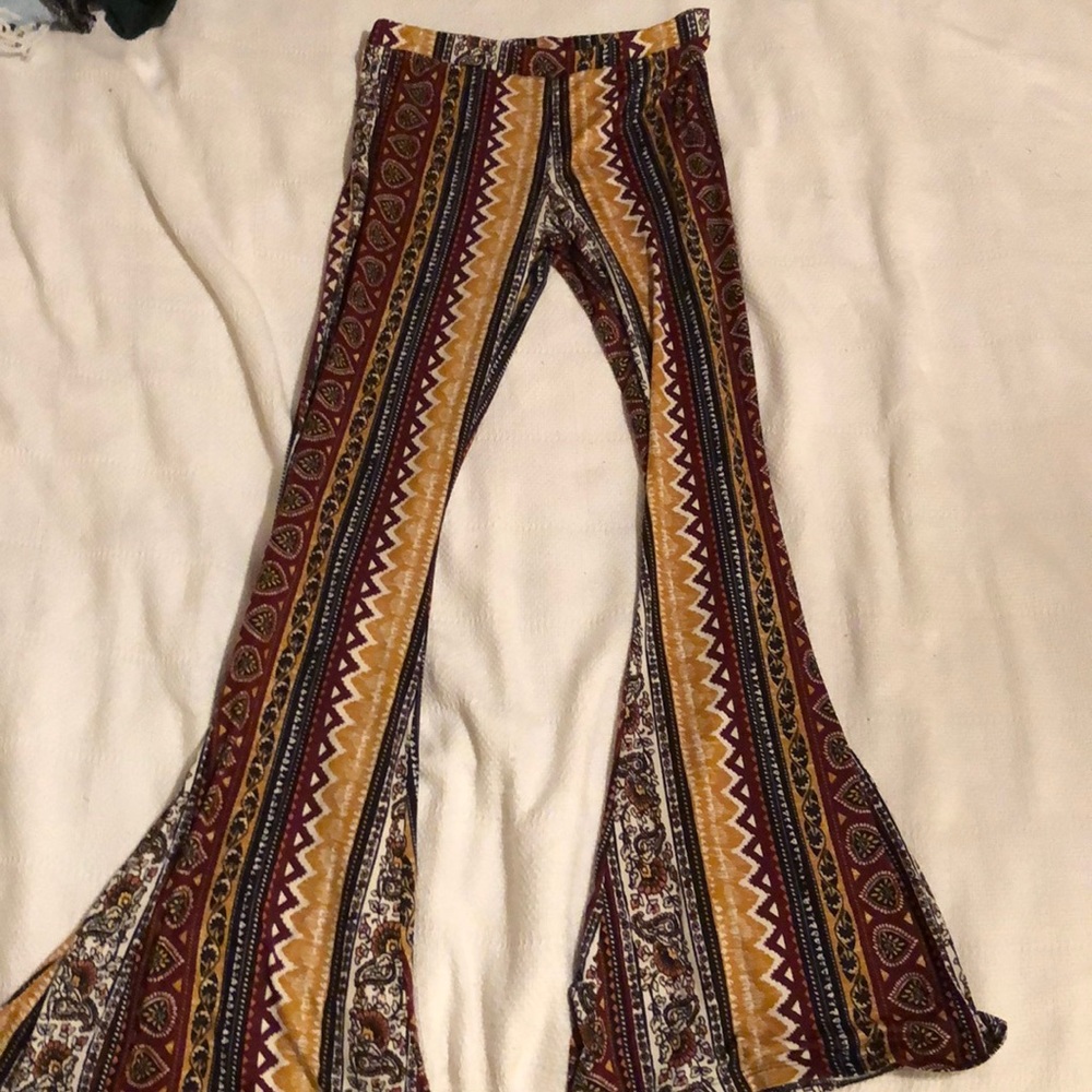 Fun flowy pants with bootleg cut